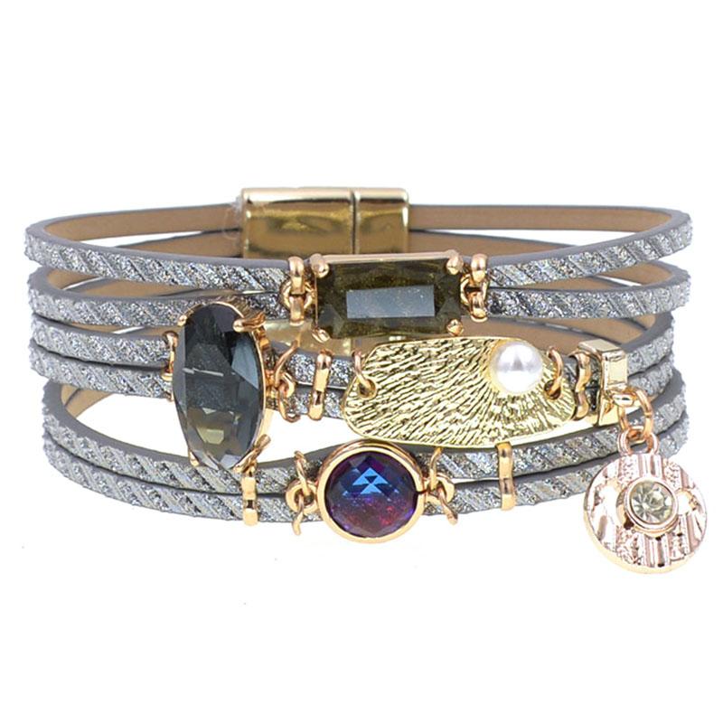 Charm Bracelets 2023 Trendy Women Glass Leather Bracelet For Fashion Femme Jewelry Wholesale Drop
Charm Bracelets 2023 Trendy Women Glass Leather Bracelet For Fashion Femme Jewelry Wholesale Drop