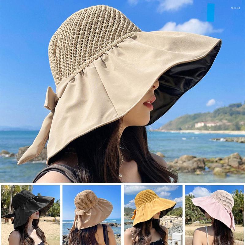 Berets Korean Style Summer Women Knitted Bucket Hat Adult Outdoor With Bow Sun Protection Sunshade Beach Travel, Black
Berets Korean Style Summer Women Knitted Bucket Hat Adult Outdoor With Bow Sun Protection Sunshade Beach Travel, Black