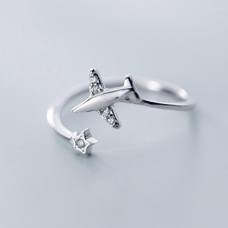 Wedding Rings Airplane Star Pentagram Cubic Zirconia Finger Silver Color Adjustable For Women Bling Fashion Jewelry Gifts
Wedding Rings Airplane Star Pentagram Cubic Zirconia Finger Silver Color Adjustable For Women Bling Fashion Jewelry Gifts