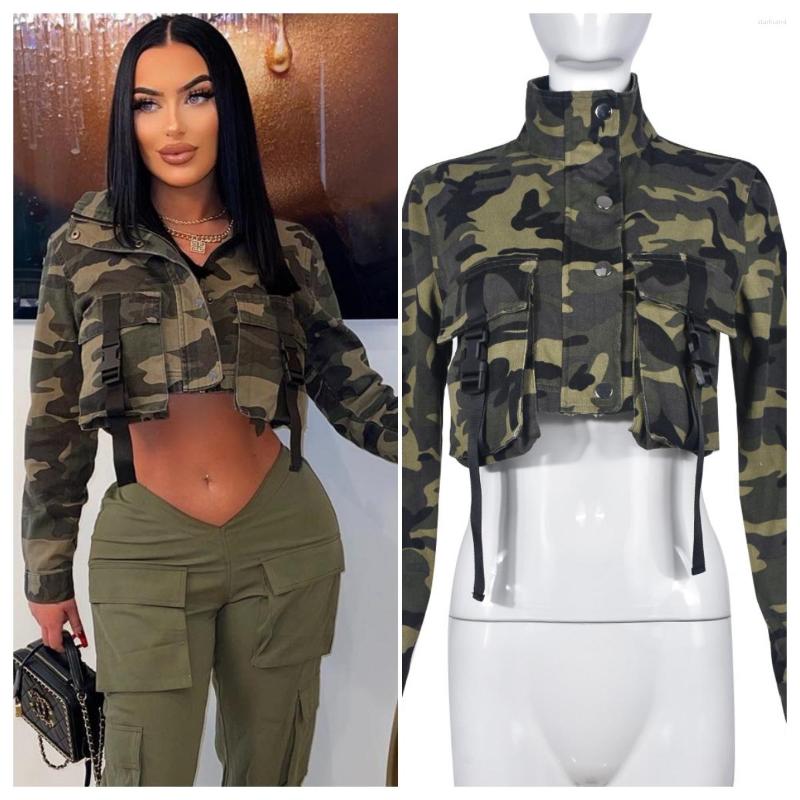 Women' Jackets Fashion Casual Women Camouflage Jacket Coat Drawstring Streetwear Turn Down Collar Full Sleevel Clothes For Winter Outfit, Green
Women' Jackets Fashion Casual Women Camouflage Jacket Coat Drawstring Streetwear Turn Down Collar Full Sleevel Clothes For Winter Outfit, Green