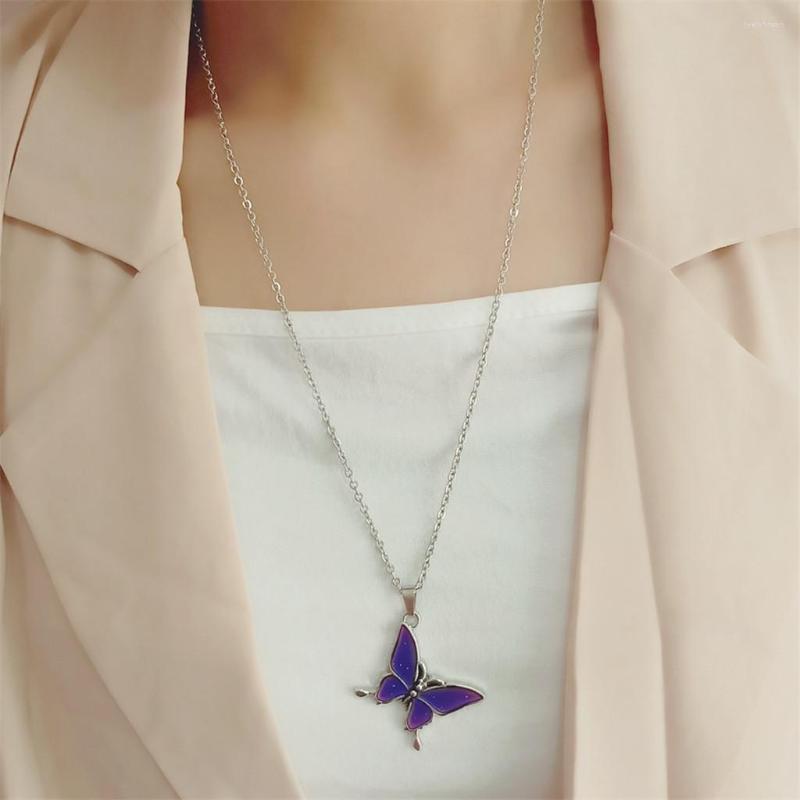 Necklace Earrings Set Butterfly Shaped Mood Can Change The Color And Adjustable Of Decors, Picture shown
Necklace Earrings Set Butterfly Shaped Mood Can Change The Color And Adjustable Of Decors, Picture shown