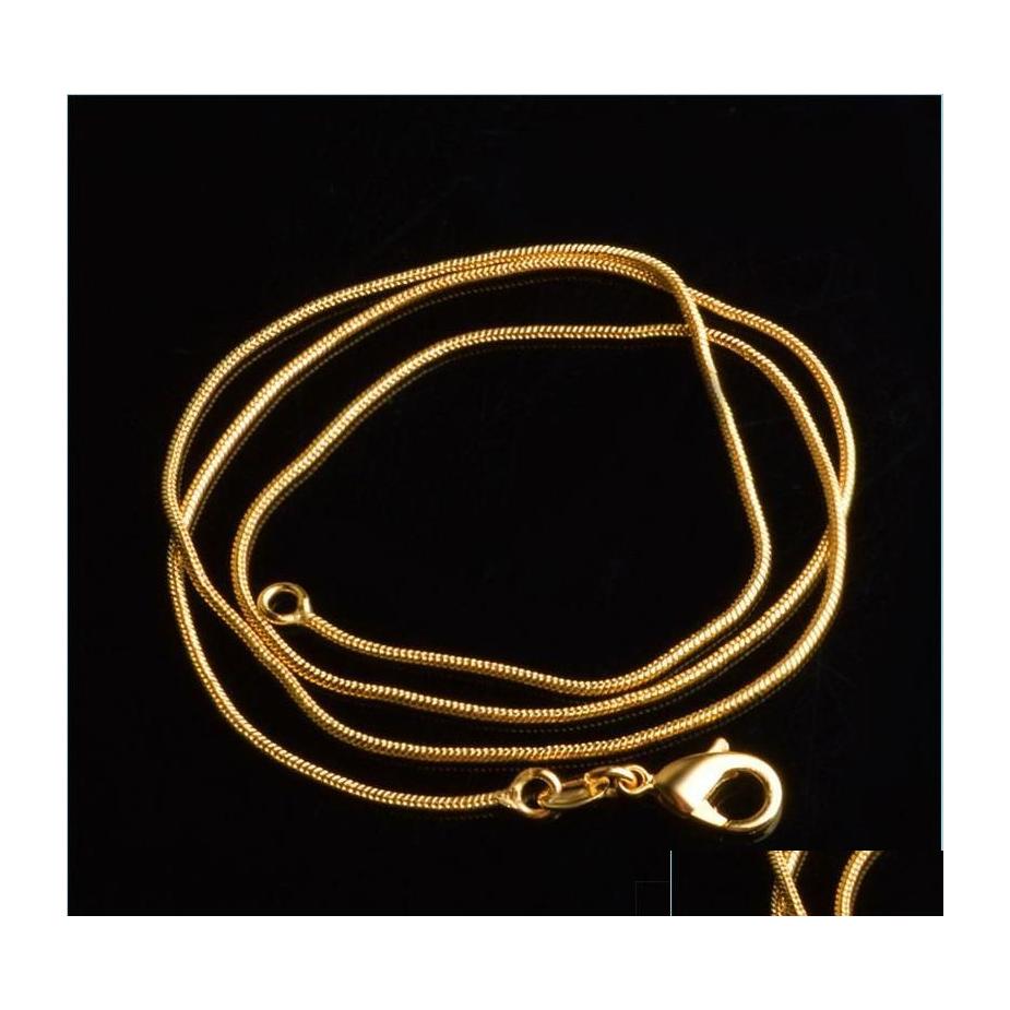 Chains 1Mm 18K Gold Plated Snake 1630 Inch Golden Smooth Lobster Clasp Necklace For Women Ladies Fashion Jewelry In Bk 287 G2 Drop D Dhqi7
Chains 1Mm 18K Gold Plated Snake 1630 Inch Golden Smooth Lobster Clasp Necklace For Women Ladies Fashion Jewelry In Bk 287 G2 Drop D Dhqi7