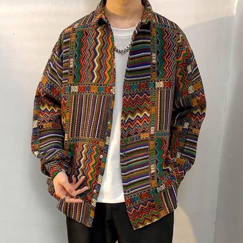 Men's Casual Shirts Jaykoo Vintage Embroidery Shirt Men Streetwear Man Korean Style Clothes, Multi
Men's Casual Shirts Jaykoo Vintage Embroidery Shirt Men Streetwear Man Korean Style Clothes, Multi