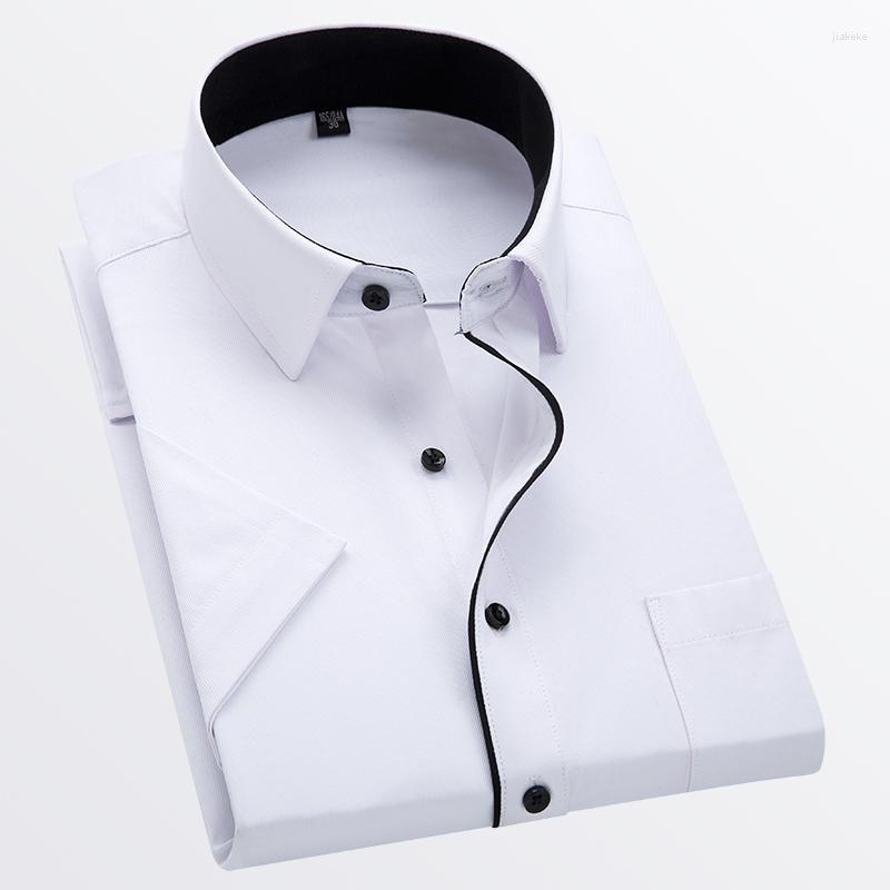 Men's Casual Shirts Summer Office Professional Men Twill Business Short Sleeve Regular Fit White Male Blouse, D08-10
Men's Casual Shirts Summer Office Professional Men Twill Business Short Sleeve Regular Fit White Male Blouse, D08-10