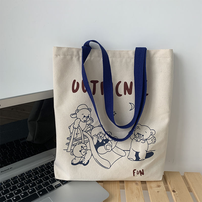 Women Luxurys Tote large capacity student carrying canvas bag Designers Bags Lady Handbag White, 10
Women Luxurys Tote large capacity student carrying canvas bag Designers Bags Lady Handbag White, 10