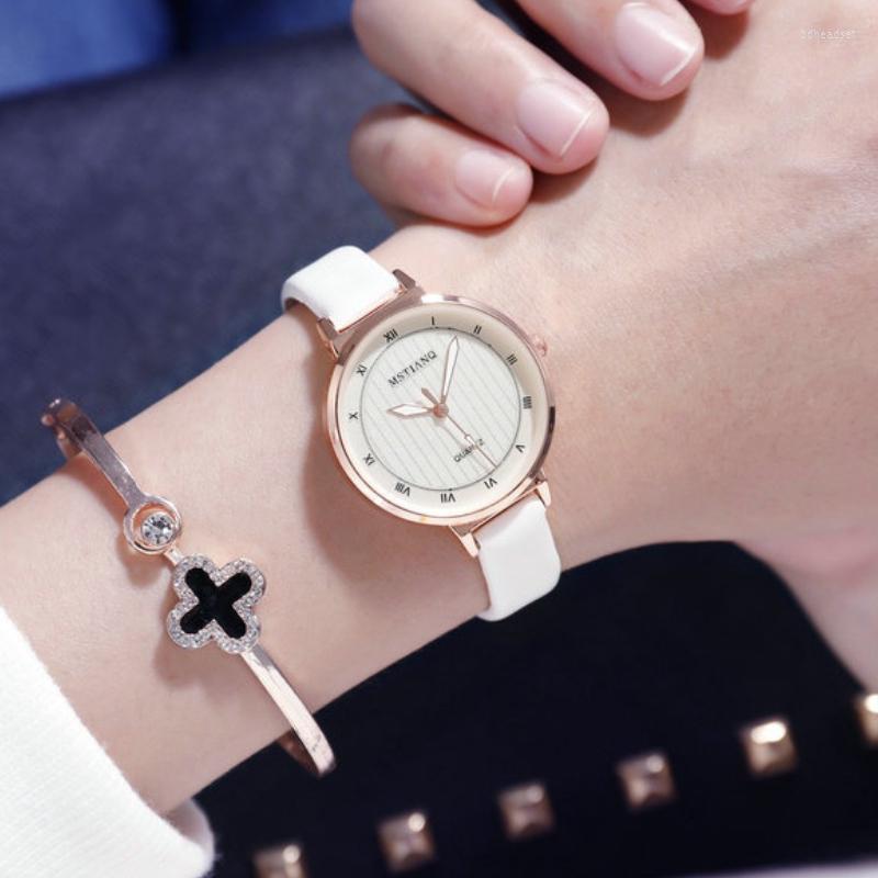 Wristwatches Retro Round Quartz Mini Dial Casual Wrist Watches Leather Strap Fashionable Clock Waterproof Wristwatch For Women, White
Wristwatches Retro Round Quartz Mini Dial Casual Wrist Watches Leather Strap Fashionable Clock Waterproof Wristwatch For Women, White