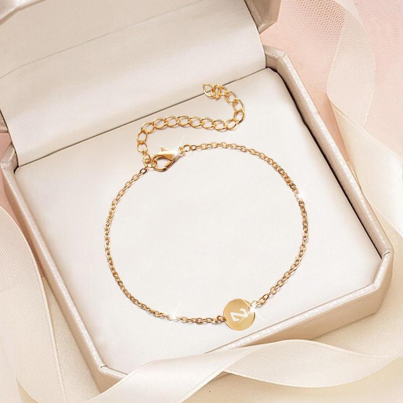 Bangle Womens Bracelets Personalized Initial Bracelet 18K Gold Plated Stainless Steel Letter Dainty Charm Delicate
Bangle Womens Bracelets Personalized Initial Bracelet 18K Gold Plated Stainless Steel Letter Dainty Charm Delicate