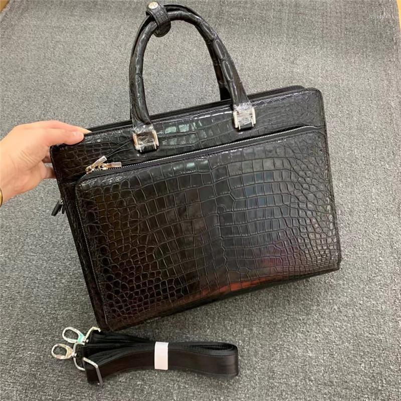 Briefcases Authentic Exotic Crocodile Belly Skin Men's Business Briefcase Genuine Alligator Leather Male Large Working Totes Purse, Black
Briefcases Authentic Exotic Crocodile Belly Skin Men's Business Briefcase Genuine Alligator Leather Male Large Working Totes Purse, Black