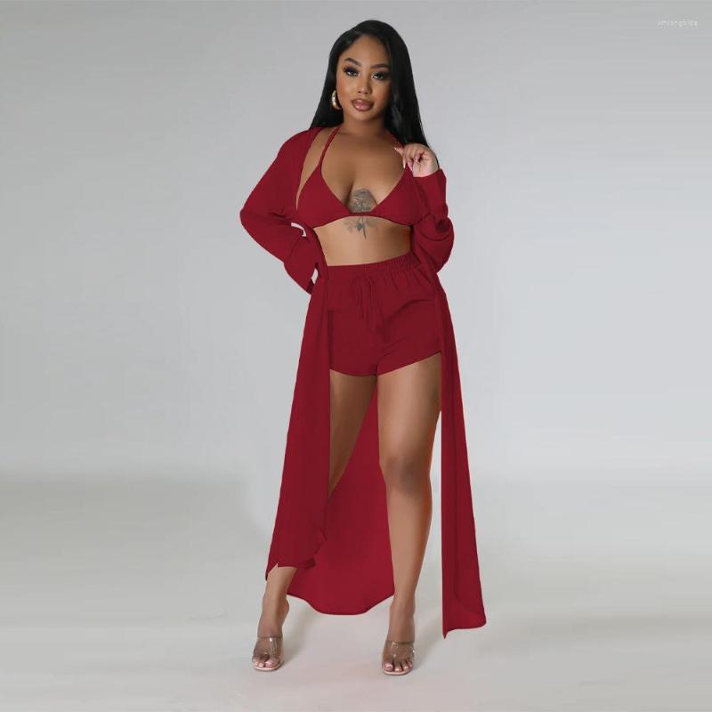 Women's Tracksuits MOOVOOK 2023 Fashion Sexy See-through Solid Color Chiffon Long Shirt High Waist Lace Up Casual Shorts Two-Piece Set, Black
Women's Tracksuits MOOVOOK 2023 Fashion Sexy See-through Solid Color Chiffon Long Shirt High Waist Lace Up Casual Shorts Two-Piece Set, Black