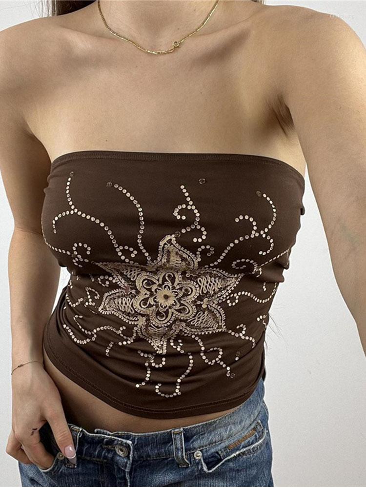 Women' Tanks Vintage Tops Floral Print Crop Top Women Sleeveless Vest Party Tshirt Summer Off Shoulder Streetwear 2023, Black
Women' Tanks Vintage Tops Floral Print Crop Top Women Sleeveless Vest Party Tshirt Summer Off Shoulder Streetwear 2023, Black