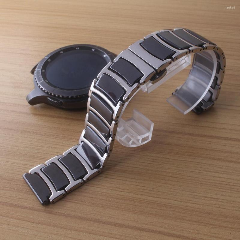 Watch Bands Watchbands Stainless Steel Wrap Ceramic Straps Bracelet Accessories Black And Silver White 18MM 20MM 22MM Special
Watch Bands Watchbands Stainless Steel Wrap Ceramic Straps Bracelet Accessories Black And Silver White 18MM 20MM 22MM Special