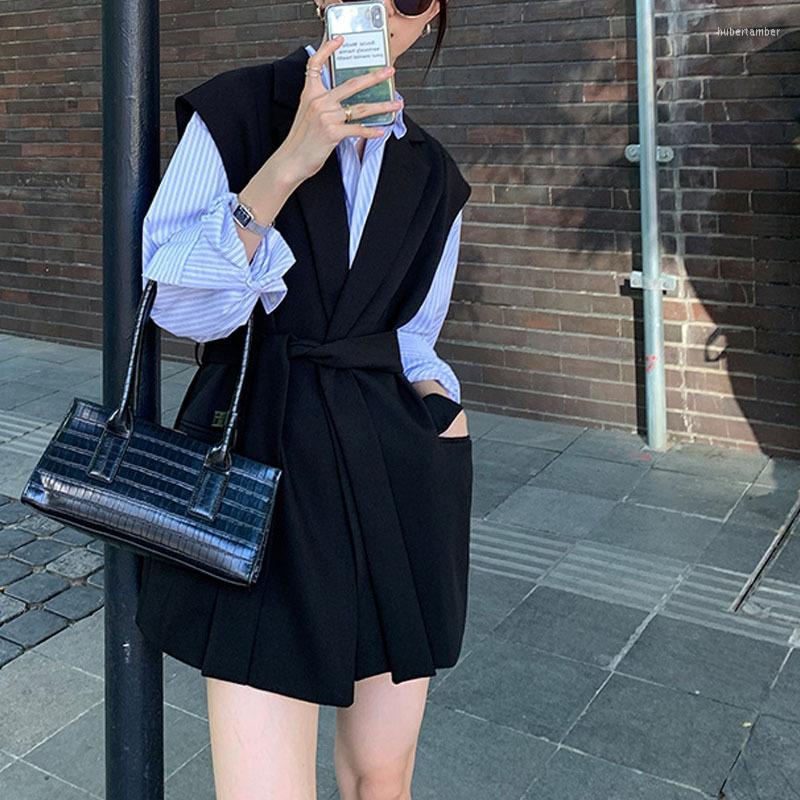Women' Vests Autumn And Winter Folding Suit Coat Vest Shirt Two Piece Set Elegant Trendy Slim Tall Small Dress, Black
Women' Vests Autumn And Winter Folding Suit Coat Vest Shirt Two Piece Set Elegant Trendy Slim Tall Small Dress, Black