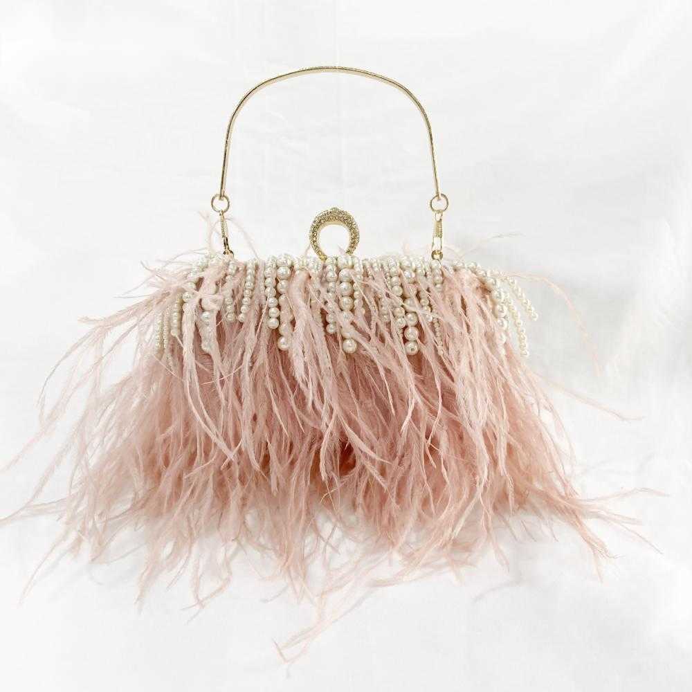 Evening Bags Ladies Pink Handbag Pearl Clutch Luxury Design Women Wedding Purse Feather Shoulder Messenger Clutches Prom 2023 230427, Beige
Evening Bags Ladies Pink Handbag Pearl Clutch Luxury Design Women Wedding Purse Feather Shoulder Messenger Clutches Prom 2023 230427, Beige