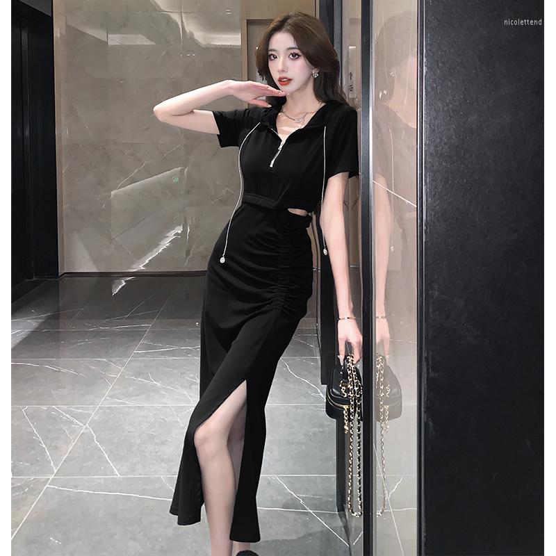 Party Dresses Fairy Elegent Woman In The Summer Of 2023 Design Feeling Dew Waist Fold Open Fork Dress, Black
Party Dresses Fairy Elegent Woman In The Summer Of 2023 Design Feeling Dew Waist Fold Open Fork Dress, Black