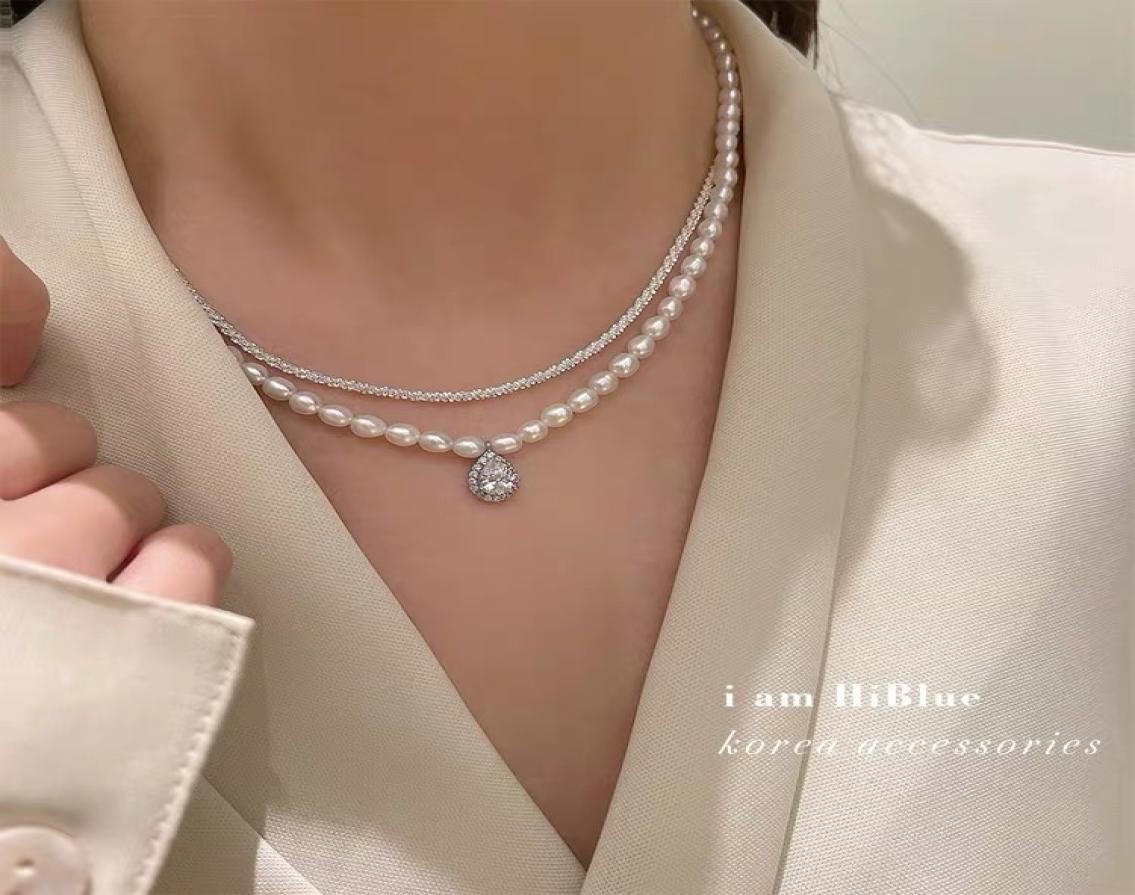 Korean Version of The New Freshwater Pearl Necklace Retro Multilayer Temperament Clavicle Chain Platinum Plated Zircon Pendant Cr6205205
Korean Version of The New Freshwater Pearl Necklace Retro Multilayer Temperament Clavicle Chain Platinum Plated Zircon Pendant Cr6205205