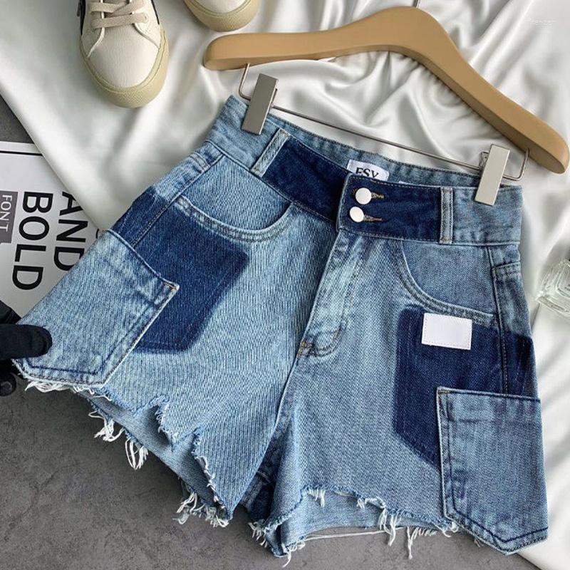 Women's Shorts Summer Fashion Irregular High Waist Jeans Women Clothes Street Casual Patchwork Slim Clothing All-match Buttons, Blue
Women's Shorts Summer Fashion Irregular High Waist Jeans Women Clothes Street Casual Patchwork Slim Clothing All-match Buttons, Blue