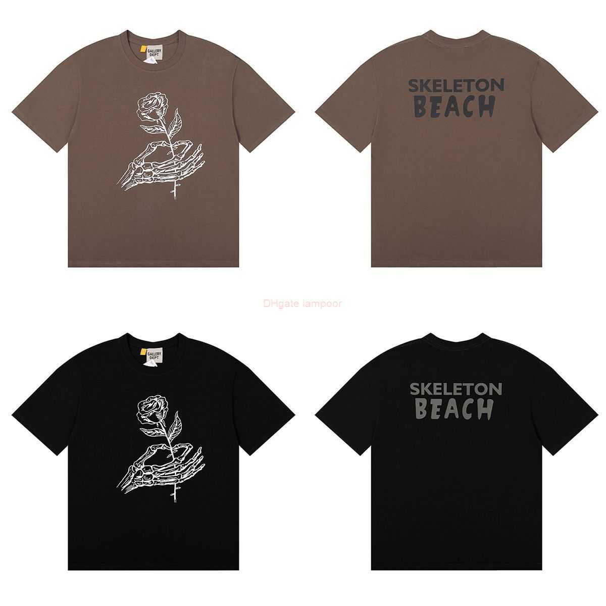 Designer Fashion Clothing Tees Tshirt Galleryes Depts Wilted Rose Skeleton Beach Printed Double Yarn Pure Cotton Short Sleeved Tshirt for Men Casual Streetwear Top, Black fh6039
Designer Fashion Clothing Tees Tshirt Galleryes Depts Wilted Rose Skeleton Beach Printed Double Yarn Pure Cotton Short Sleeved Tshirt for Men Casual Streetwear Top, Black fh6039