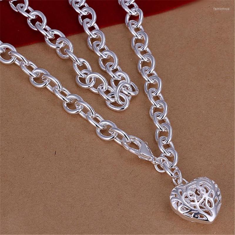 Pendant Necklaces 925 N239 Fashion Elegant Silver Color Jewelry Charm Romantic Hollow Heart Pretty Lady Thick Necklace
Pendant Necklaces 925 N239 Fashion Elegant Silver Color Jewelry Charm Romantic Hollow Heart Pretty Lady Thick Necklace
