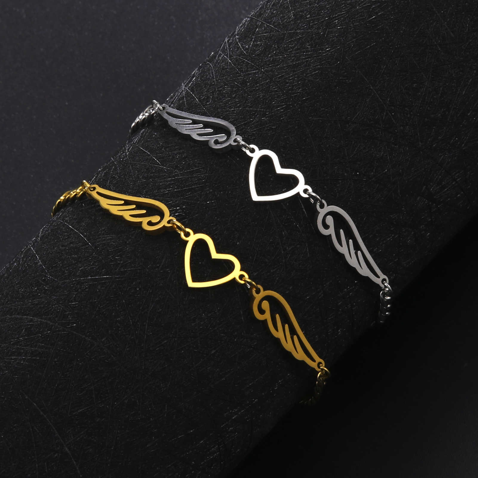 Anklets Allergy Free Stainless Steel Ankle Bracelet for Women Heart Wing Charm Bracelet on Leg Girls Foot Chains Anklet Jewelry AA230512
Anklets Allergy Free Stainless Steel Ankle Bracelet for Women Heart Wing Charm Bracelet on Leg Girls Foot Chains Anklet Jewelry AA230512