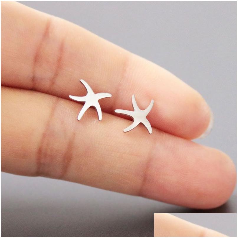 Stud Everfast New Tiny Star Fish Earring Stainless Steel Earrings Studs Fashion Nautical Starfish Ear Jewelry Gift For Women Girls K Dh05V
Stud Everfast New Tiny Star Fish Earring Stainless Steel Earrings Studs Fashion Nautical Starfish Ear Jewelry Gift For Women Girls K Dh05V