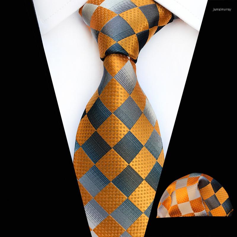 Bow Ties Arriving Silk Tie Fashion Design Neck Wear Hanky Set Classic Orange Silver Gray Blue Gravatas For Men
Bow Ties Arriving Silk Tie Fashion Design Neck Wear Hanky Set Classic Orange Silver Gray Blue Gravatas For Men