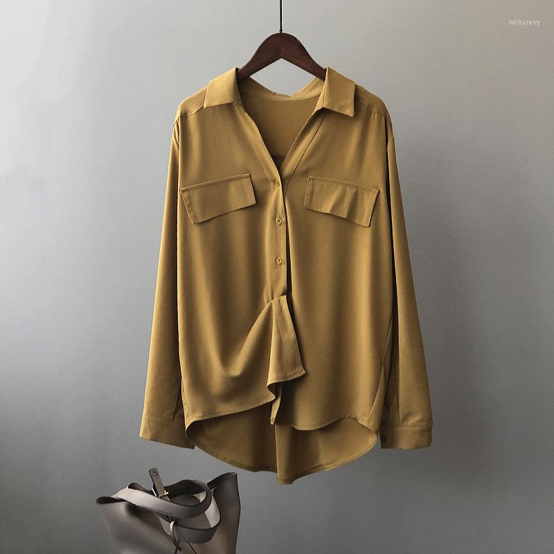 Women's Blouses Spring Elegant Shirt Women 2023 V-Neck Long Sleeve Loose Shirts Casual Fashion Blouse Mujer Blusas Tops Femme Streetwear, Khaki
Women's Blouses Spring Elegant Shirt Women 2023 V-Neck Long Sleeve Loose Shirts Casual Fashion Blouse Mujer Blusas Tops Femme Streetwear, Khaki