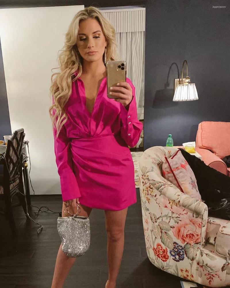 Casual Dresses Silk Women Sexy Mini Dress Deep V Neck Long Sleeve Diamond Button Lady Shirt, White
Casual Dresses Silk Women Sexy Mini Dress Deep V Neck Long Sleeve Diamond Button Lady Shirt, White