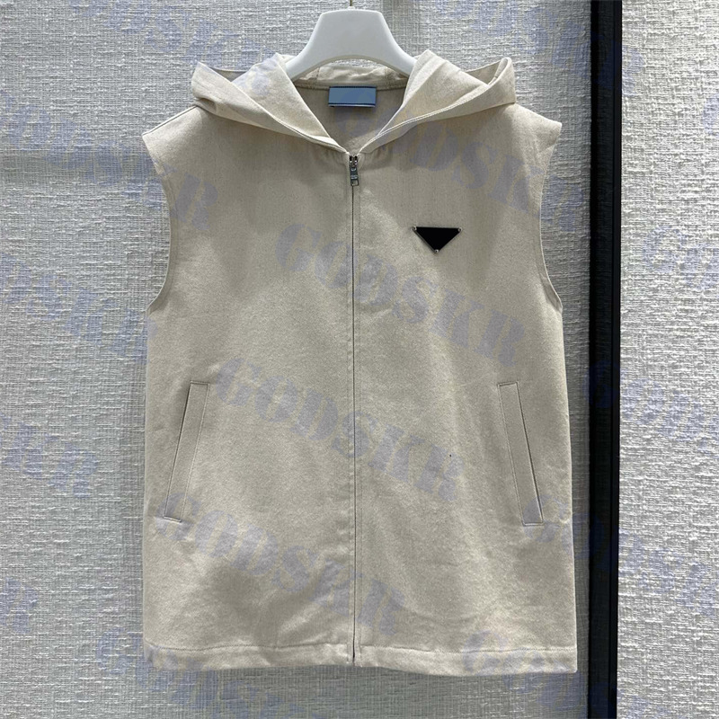 Triangle Badge Hooded Vest Jacket Womens Zippered Coat Summer New Sports Outerwear For Women, Pls contact me real pic
Triangle Badge Hooded Vest Jacket Womens Zippered Coat Summer New Sports Outerwear For Women, Pls contact me real pic