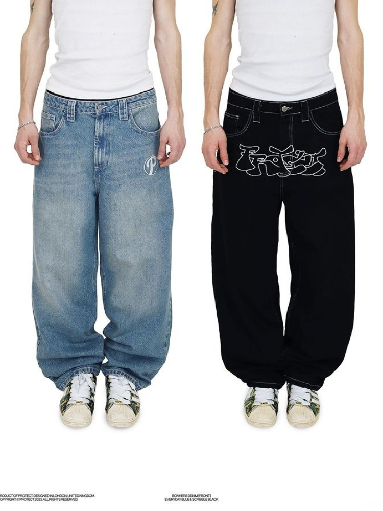 Women's Pants s Y2k Jeans Harajuku Hip Hop Gothic Baggy Denim Men Women 2023 Punk Rock Oversized Wide Feet Trousers Streetwear 230512