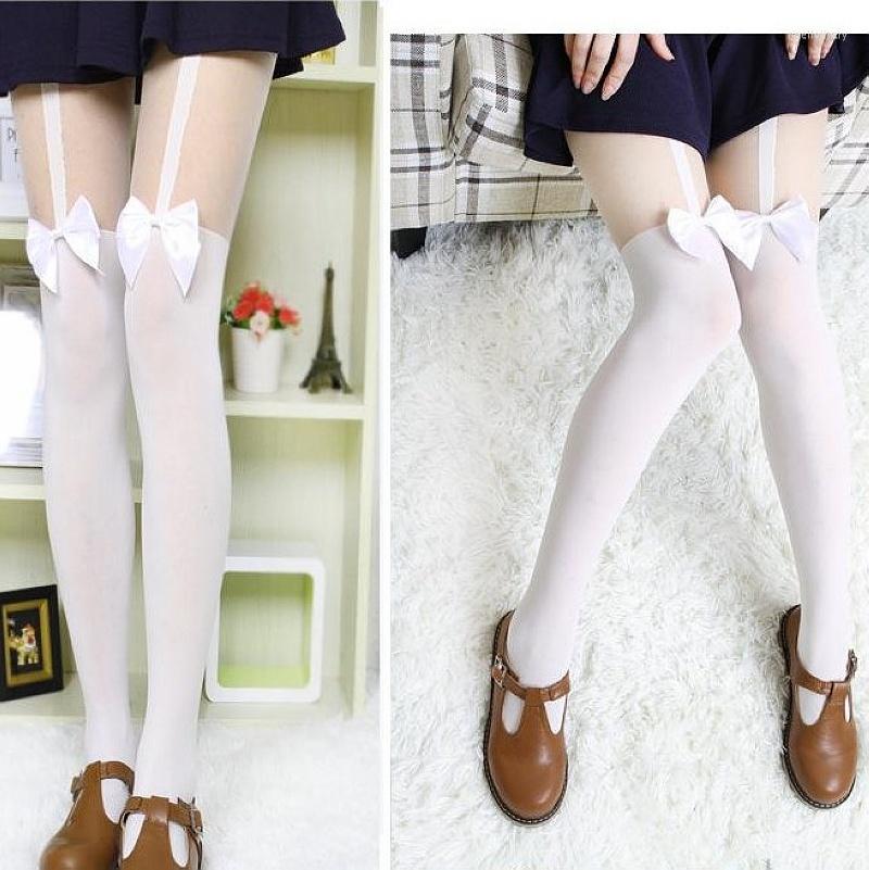 Women Socks In Japan Girl Sexy Velvet Tights Fake High Stocking Pantyhose Mock Bow Suspender Knee Tattoo, Black
Women Socks In Japan Girl Sexy Velvet Tights Fake High Stocking Pantyhose Mock Bow Suspender Knee Tattoo, Black