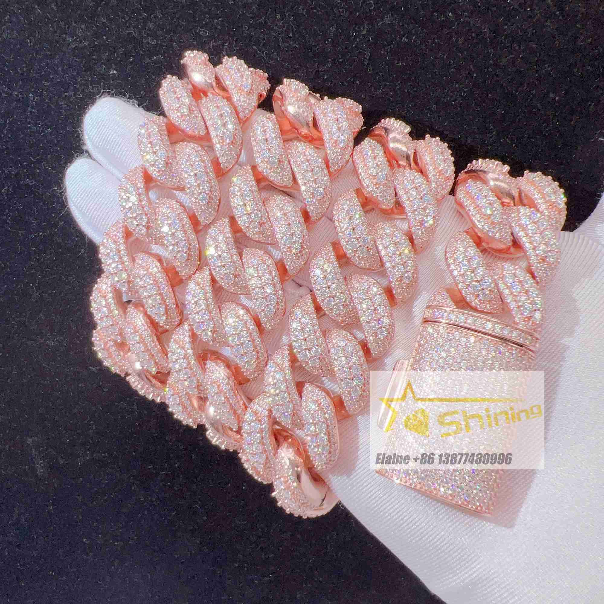 750grams Big and Heavy Miami Cuban Link Chain Sterling Silver 925 Iced Out Jewelry Vvs Moissanite Diamond Men Necklace
750grams Big and Heavy Miami Cuban Link Chain Sterling Silver 925 Iced Out Jewelry Vvs Moissanite Diamond Men Necklace