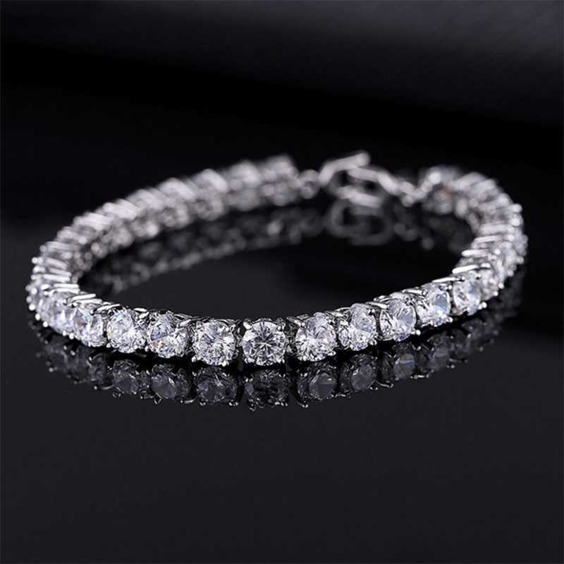Luxury 4mm Tennis Bracelet Gold Silver Color Cubic Zirconia Jewelry Iced Out Chain Crystal Diamond Bracelet for Women Men
Luxury 4mm Tennis Bracelet Gold Silver Color Cubic Zirconia Jewelry Iced Out Chain Crystal Diamond Bracelet for Women Men