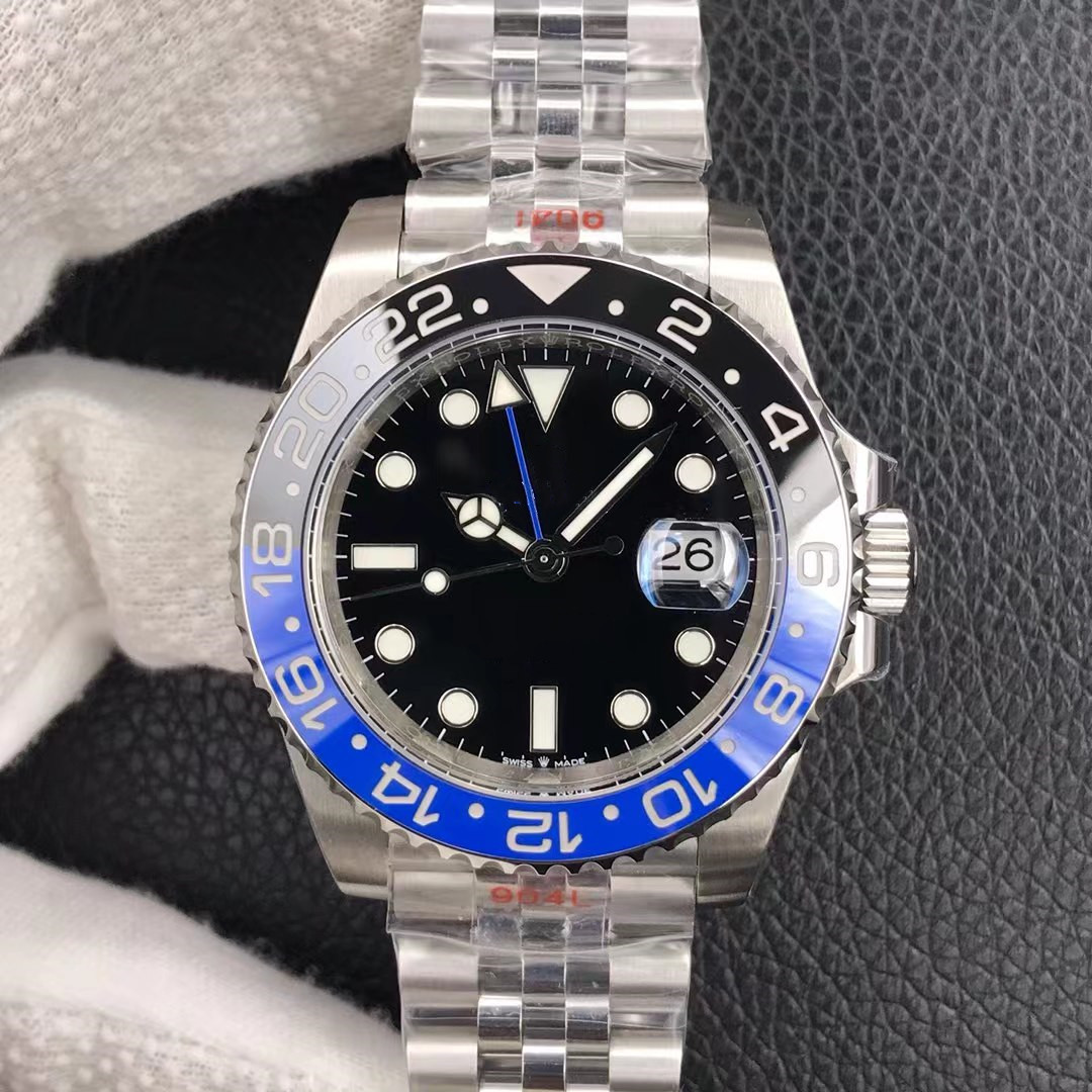 With original box Mens Watch ceramics High Quality GMT batman Blue Bezel Fashion Automatic WristWatch 40mm Male Watches 904L Stainless Bezel Sapphire Night vision, 14
With original box Mens Watch ceramics High Quality GMT batman Blue Bezel Fashion Automatic WristWatch 40mm Male Watches 904L Stainless Bezel Sapphire Night vision, 14