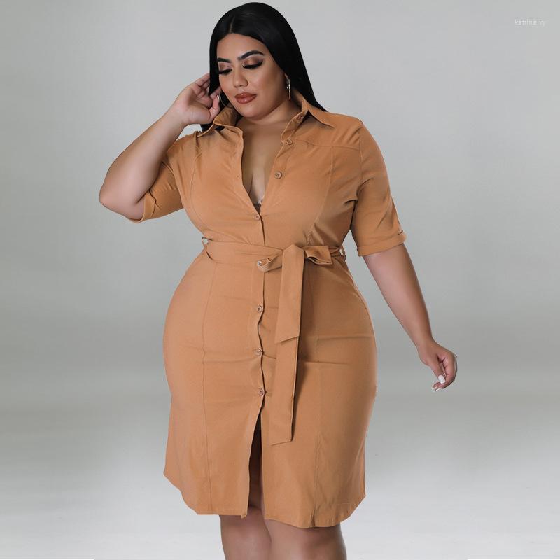Plus Size Dresses KEXU Summer Women Dress Short Sleeve Solid Color Turn-down Collar Single Breasted Shirt Casual Streetwear, Black
Plus Size Dresses KEXU Summer Women Dress Short Sleeve Solid Color Turn-down Collar Single Breasted Shirt Casual Streetwear, Black