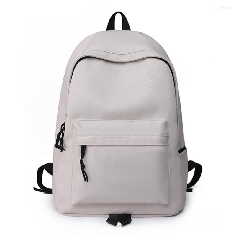 School Bags Laptop Backpack Large Capacity Simple Solid Color Book Nylon Fashion Portable Lightweight Teenage Girls Boys, White
School Bags Laptop Backpack Large Capacity Simple Solid Color Book Nylon Fashion Portable Lightweight Teenage Girls Boys, White