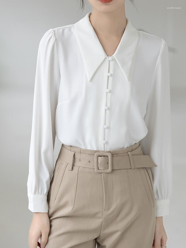 Women's Blouses 2023 Fashion Chiffon Women Blouse And Tops Office Long Sleeve White Satin Shirts Buttons Loose Female Clothing Elegant
Women's Blouses 2023 Fashion Chiffon Women Blouse And Tops Office Long Sleeve White Satin Shirts Buttons Loose Female Clothing Elegant