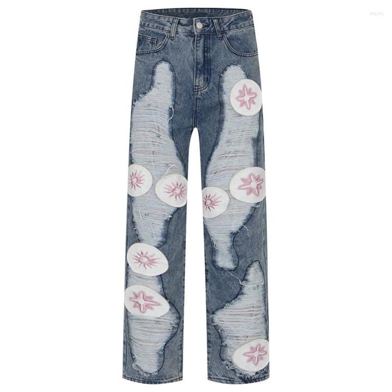 Men's Jeans Men's Vibe Style Destroyed Pants With Patchwork Fashion Hi Street Oversized Hip Hop Denim Trousers Ripped Y2K Bottoms, Blue
Men's Jeans Men's Vibe Style Destroyed Pants With Patchwork Fashion Hi Street Oversized Hip Hop Denim Trousers Ripped Y2K Bottoms, Blue