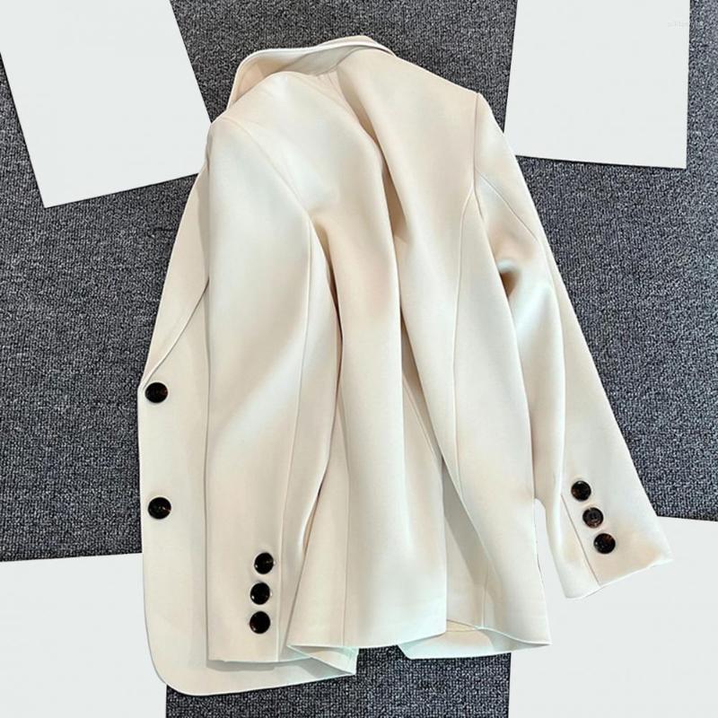 Women's Suits Women Suit Coat Loose Lapel Business Trip Blazer Female Clothes, Beige 
Women's Suits Women Suit Coat Loose Lapel Business Trip Blazer Female Clothes, Beige