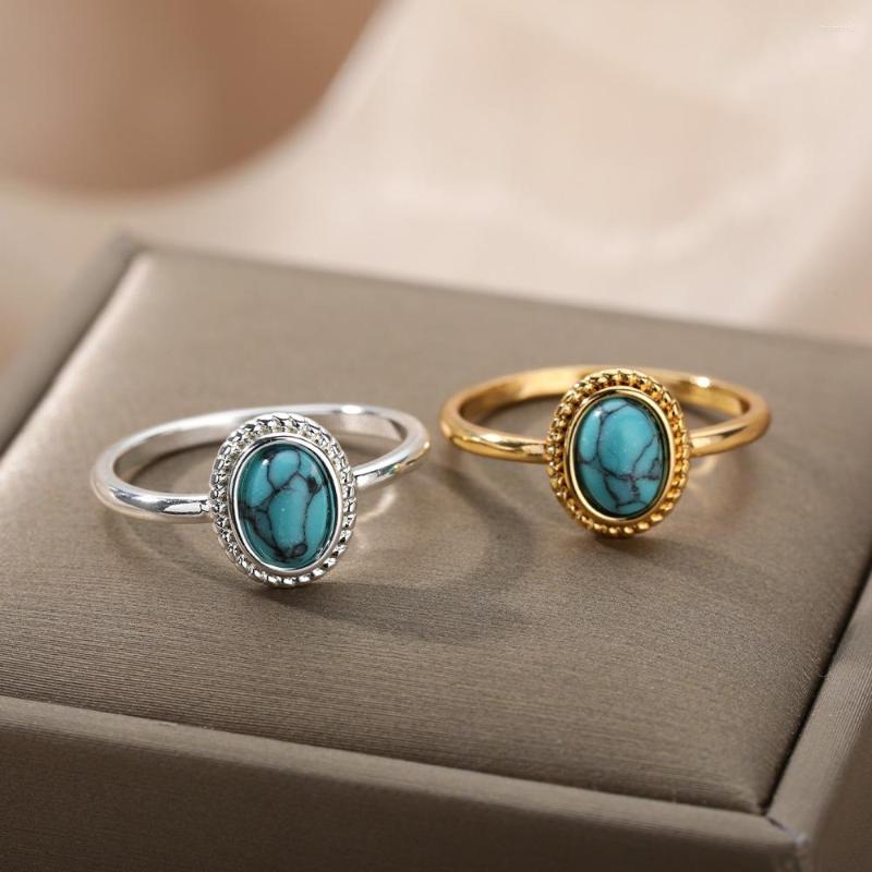 Cluster Rings Vintage Natural Stone Opal For Women Stainless Steel Moonstone Ring Mother's Day Boho Jewelry Wedding Gift Bague
Cluster Rings Vintage Natural Stone Opal For Women Stainless Steel Moonstone Ring Mother's Day Boho Jewelry Wedding Gift Bague