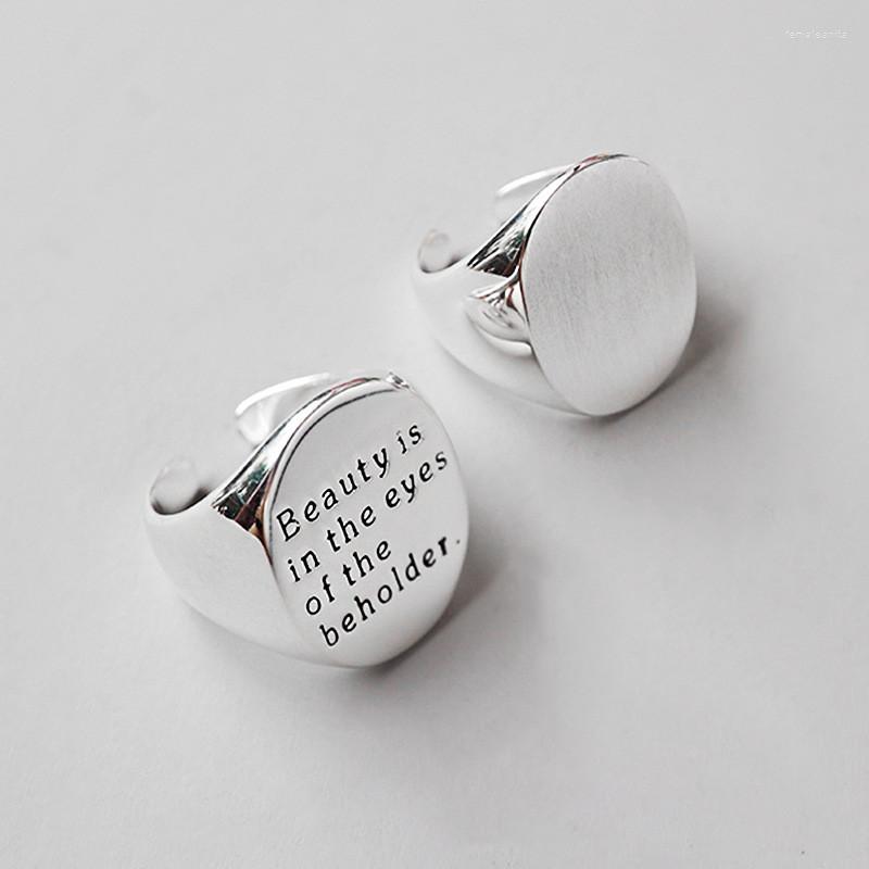 Cluster Rings YPAY Genuine 925 Sterling Silver Open Big Wide Oval Smooth & Letters Punk Finger Ring Fine Jewelry For Party Gift YMR253
Cluster Rings YPAY Genuine 925 Sterling Silver Open Big Wide Oval Smooth & Letters Punk Finger Ring Fine Jewelry For Party Gift YMR253