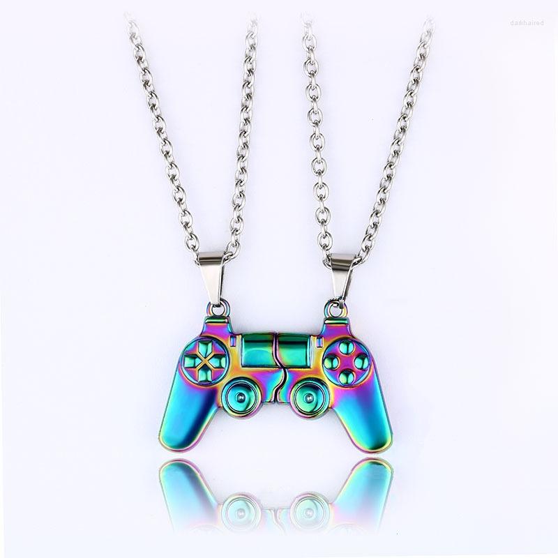 Chains 1 Pair Game Handle Necklace Lovers Couple Creative Design Magnet Alloy Pendant Jewelry Colorful Accessories Set Souvenir 2023
Chains 1 Pair Game Handle Necklace Lovers Couple Creative Design Magnet Alloy Pendant Jewelry Colorful Accessories Set Souvenir 2023