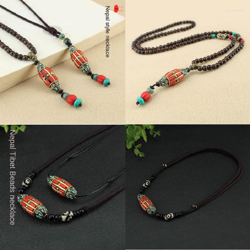 Pendant Necklaces DIZ Retro Hand-made Nepal Necklace Adjustable Exotic Ethnic Vintange Glazed Wood Beads Men And Women Jewelrey Wholesale
Pendant Necklaces DIZ Retro Hand-made Nepal Necklace Adjustable Exotic Ethnic Vintange Glazed Wood Beads Men And Women Jewelrey Wholesale