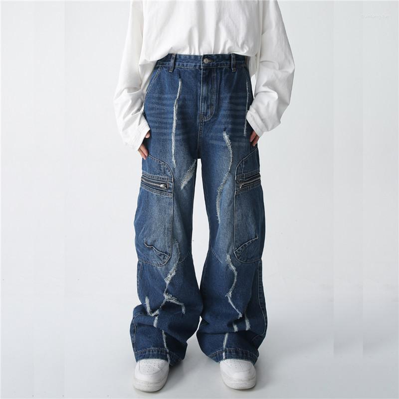 Men' Jeans Men' Oversized Hip Hop Pants Fashion Hi Street Ripped Demim Trousers Loose Fit Y2K Style Bottoms, Black
Men' Jeans Men' Oversized Hip Hop Pants Fashion Hi Street Ripped Demim Trousers Loose Fit Y2K Style Bottoms, Black