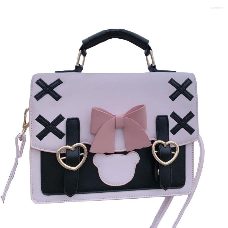 Evening Bags 2023 JK Lolita Bow Tie Bear Designer Shoulder Bag Messenger Cross Body Daily Pack For Women Girls, Style 2 
Evening Bags 2023 JK Lolita Bow Tie Bear Designer Shoulder Bag Messenger Cross Body Daily Pack For Women Girls, Style 2