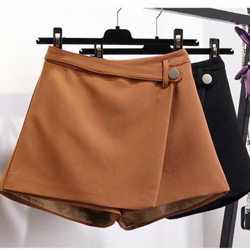 Women' Shorts Spring Summer Women High Waist Casual Irregular Wide Leg Slim Pant All-match Solid Fake Two Short Skirts Femme Ropa Mujer, Khaki
Women' Shorts Spring Summer Women High Waist Casual Irregular Wide Leg Slim Pant All-match Solid Fake Two Short Skirts Femme Ropa Mujer, Khaki