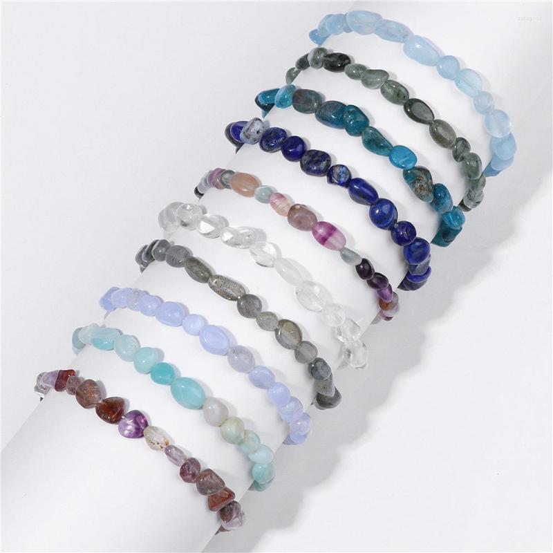 Strand Retro Irregular Geometry Crystal Tiger Eye Turquoise Natural Stone Bead Bracelets Elastic Rope For Women Men Fashion Jewelry
Strand Retro Irregular Geometry Crystal Tiger Eye Turquoise Natural Stone Bead Bracelets Elastic Rope For Women Men Fashion Jewelry
