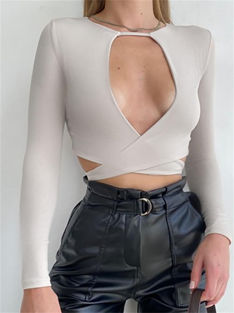 Women' T Shirts CHRONSTYLE Sexy Criss-Cross Tue-up Cutout Bandage Tees Tops Women Streetwear Long Sleeve Short T-Shirts Solid Slim Fit, Black
Women' T Shirts CHRONSTYLE Sexy Criss-Cross Tue-up Cutout Bandage Tees Tops Women Streetwear Long Sleeve Short T-Shirts Solid Slim Fit, Black