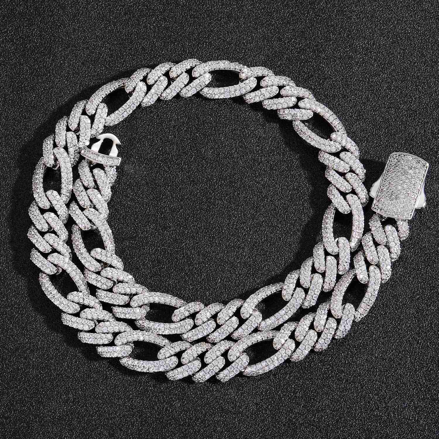 Fine Jewelry 12mm Hip Hop 925 Sterling Silver Vvs Moissanite Diamond Iced Out Miami Cuban Link Chain Necklace for Men
Fine Jewelry 12mm Hip Hop 925 Sterling Silver Vvs Moissanite Diamond Iced Out Miami Cuban Link Chain Necklace for Men