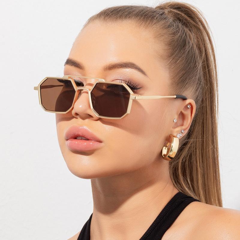 Sunglasses Retro Double Bridge Small Frame Women Men Trendy Metal Polygon Square Sun Glasses Ladies Cool Punk ShadesSunglasses
Sunglasses Retro Double Bridge Small Frame Women Men Trendy Metal Polygon Square Sun Glasses Ladies Cool Punk ShadesSunglasses