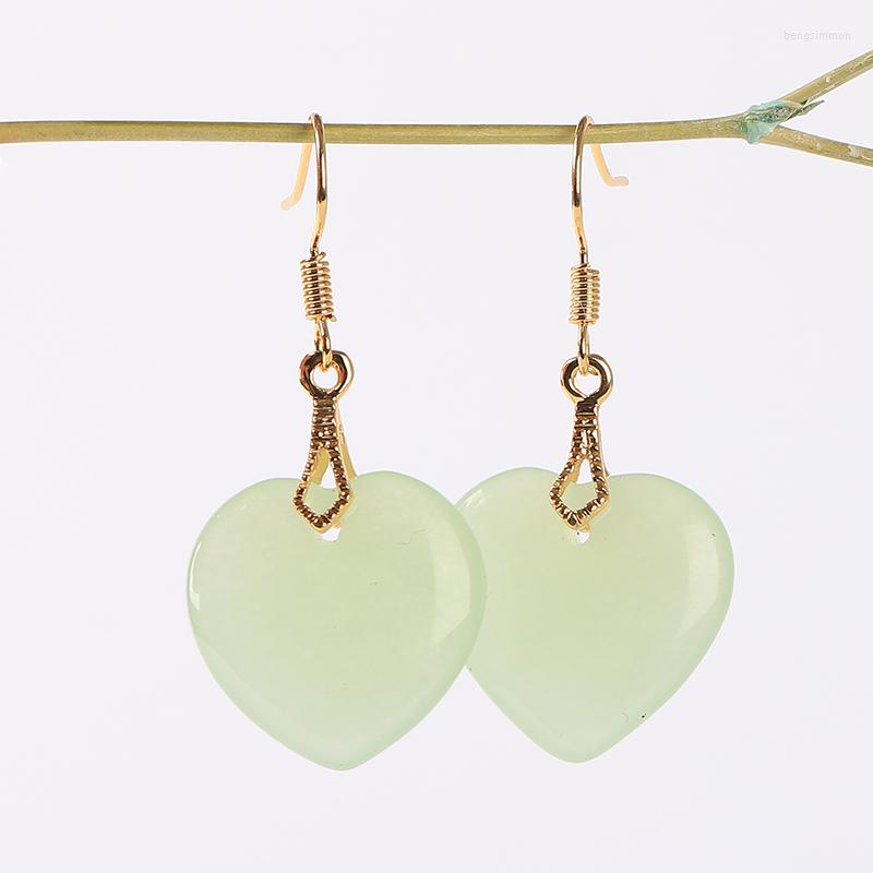 Dangle Earrings 14k Yellow Gold Natural Green Jade Heart Love Drop Leverback For Women 925 Stone
Dangle Earrings 14k Yellow Gold Natural Green Jade Heart Love Drop Leverback For Women 925 Stone
